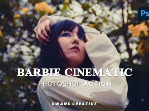 barbie cinematic photoshop action