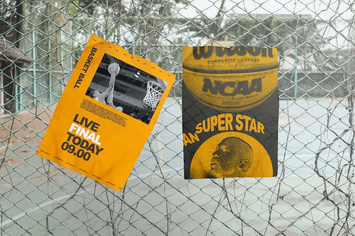 Basketball Tournament Event Flyer Mockup