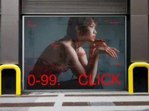 big window banner mockup