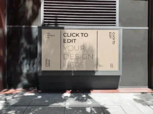 billboard sidewalk mockup