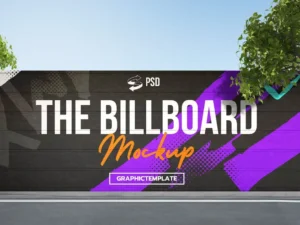 billboard wall street mockup