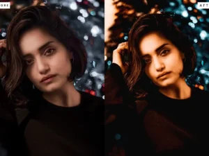black and orange photoshop action