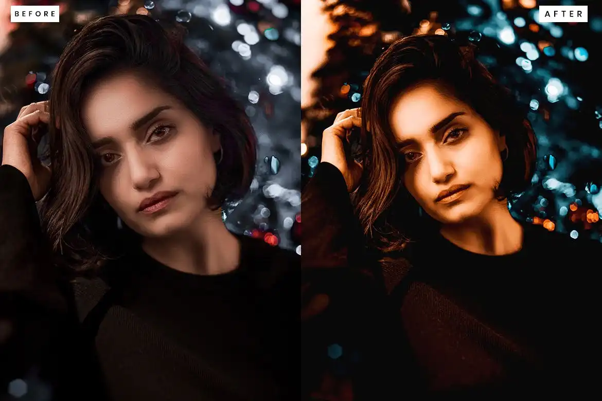 Black And Orange Photoshop Action