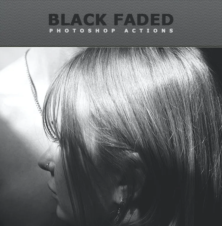 Black Faded Photoshop Action