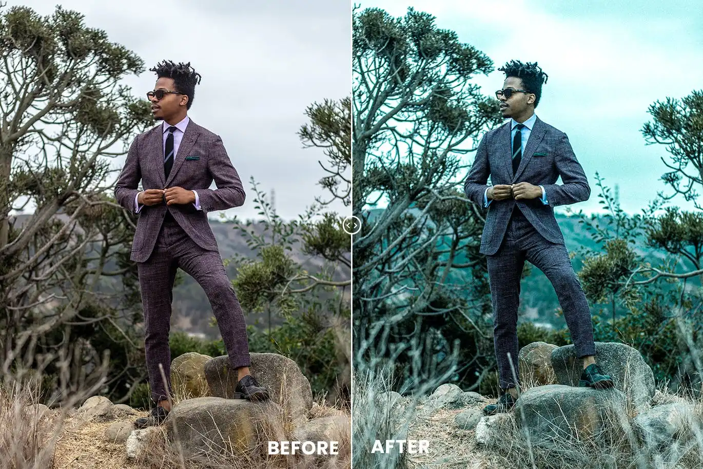 Black Portrait Action & Lightrom Presets 6 black portrait action lightrom presets 4