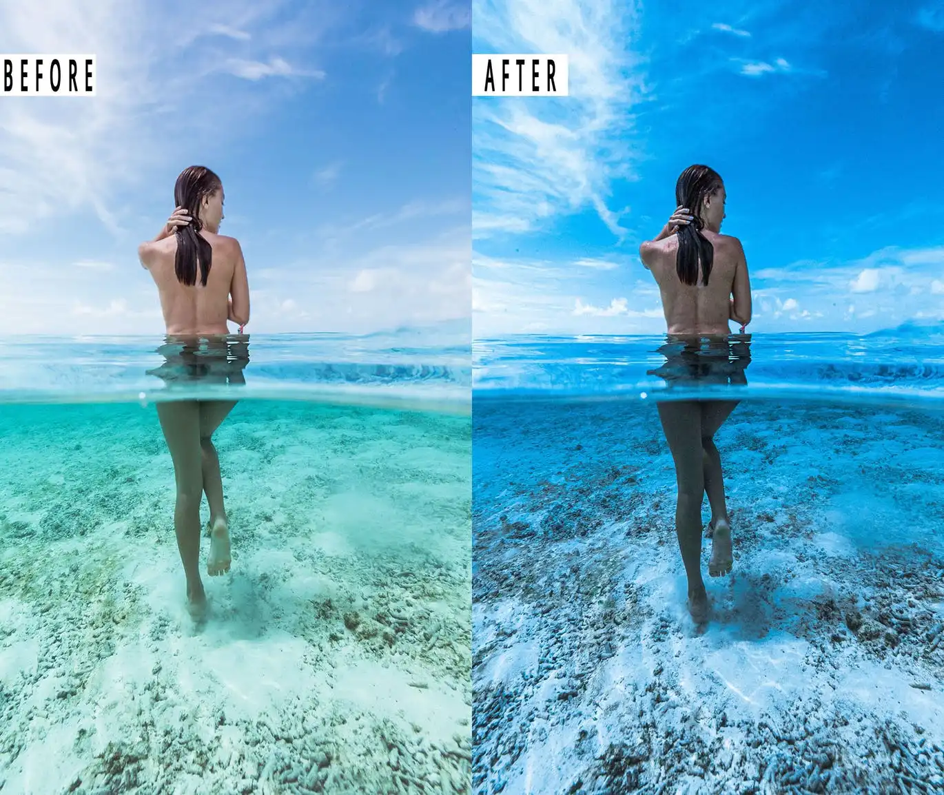 Blue Portrait Photoshop Action & Lightrom Presets 8 blue portrait photoshop action lightrom presets 4