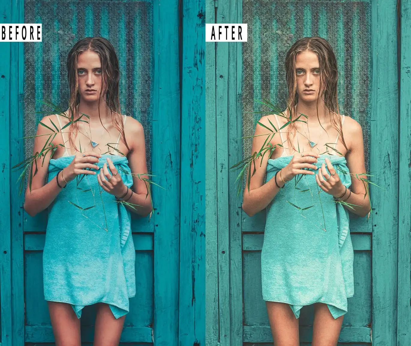 Blue Portrait Photoshop Action & Lightrom Presets 7 blue portrait photoshop action lightrom presets 6