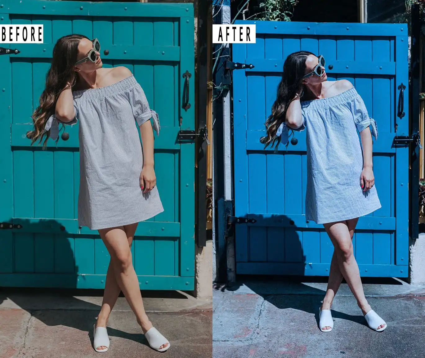 Blue Portrait Photoshop Action & Lightrom Presets 3 blue portrait photoshop action lightrom presets 7