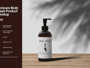 body wash product mockup