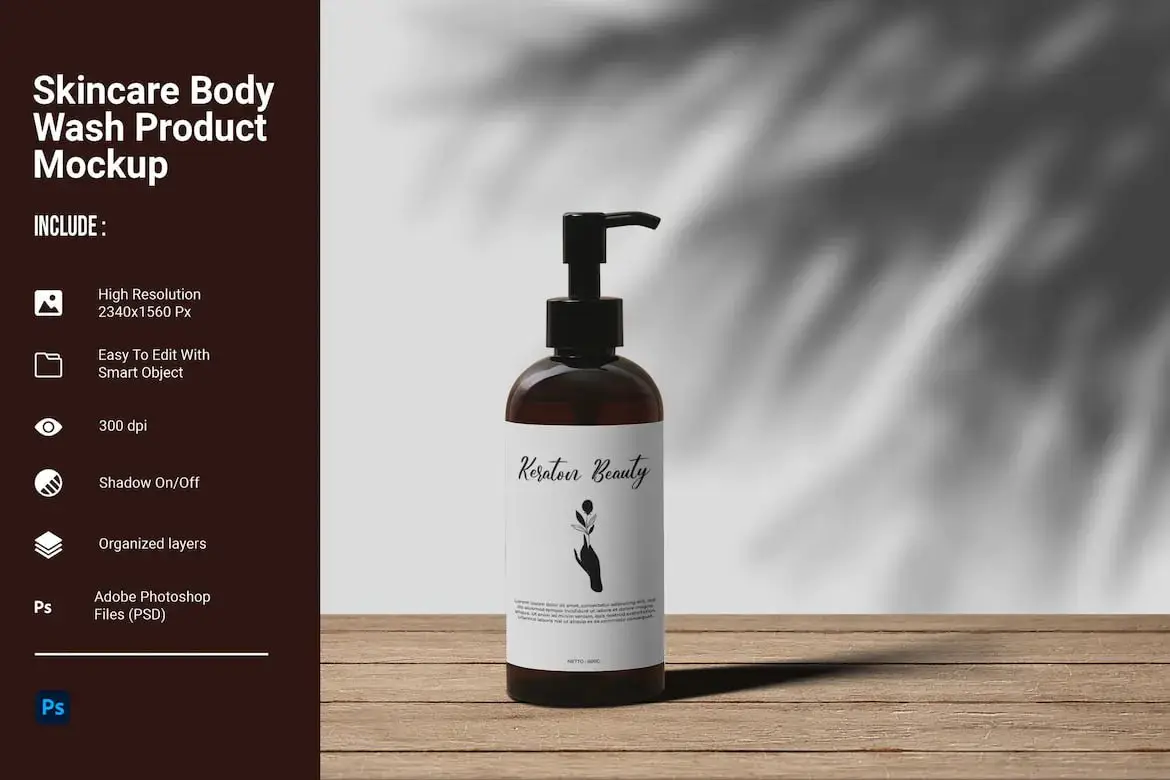 Body Wash Product Mockup