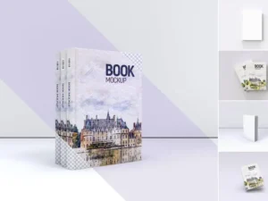 book cover mockup set 1