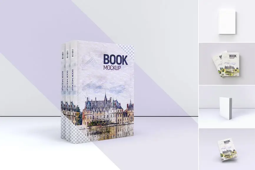 Book Cover Mockup Set 1