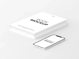 book iphone 12 mockup