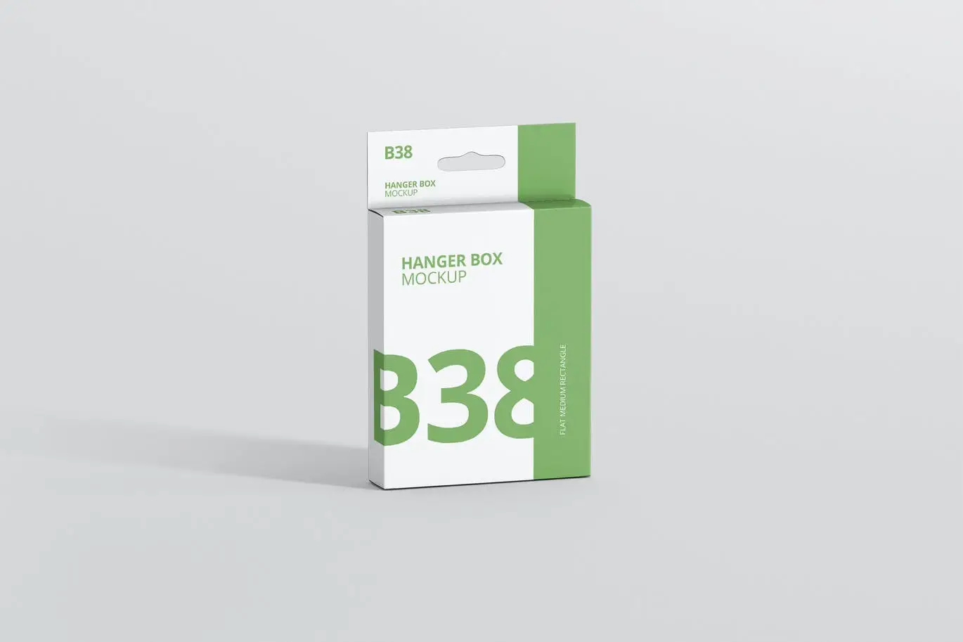 Box Mockup-Flat Medium Rectangle With Hanger