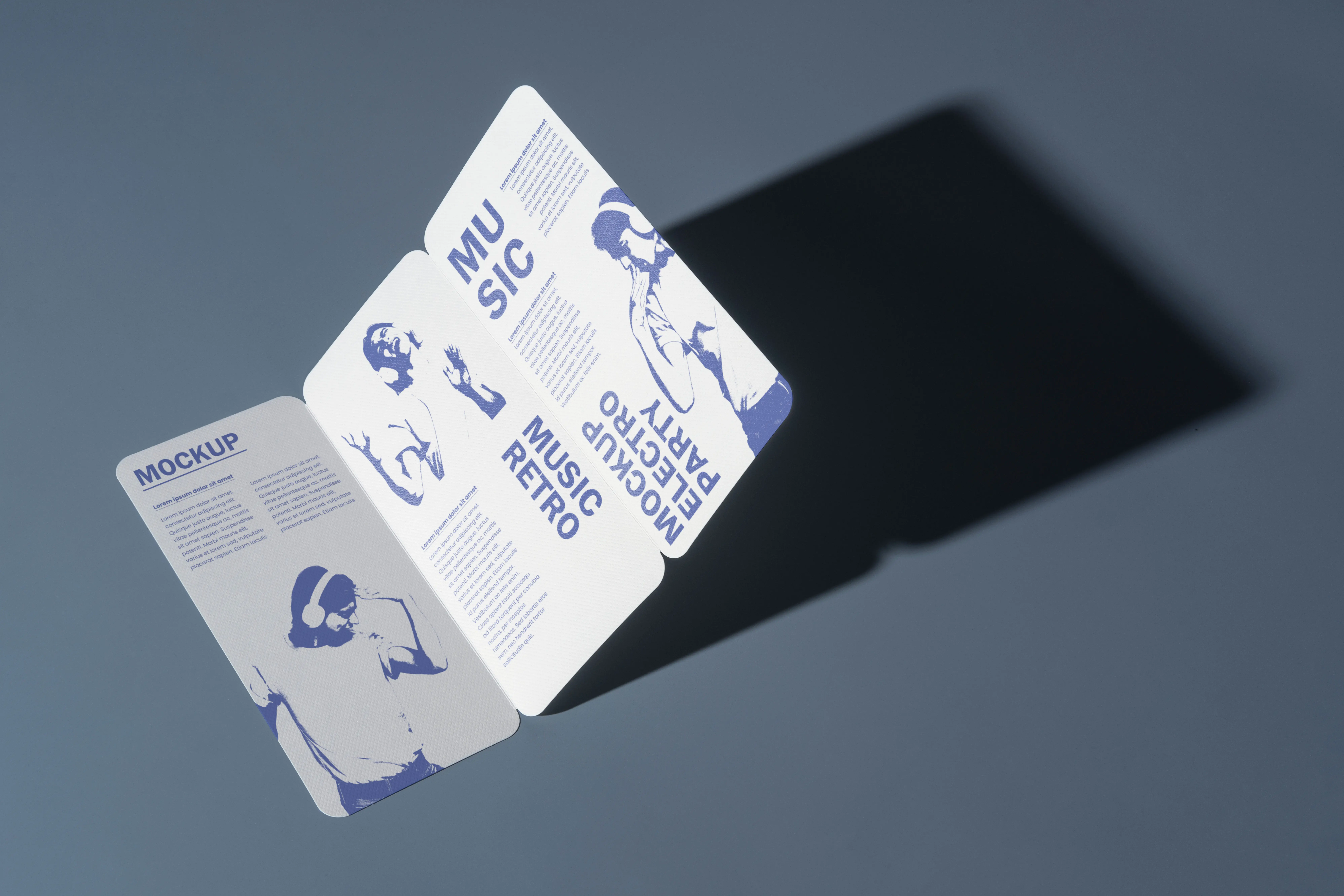 Brochure And Magazine Mock-Up Design With Shadows 5