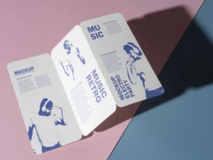brochure and magazine mock up design with shadows 6