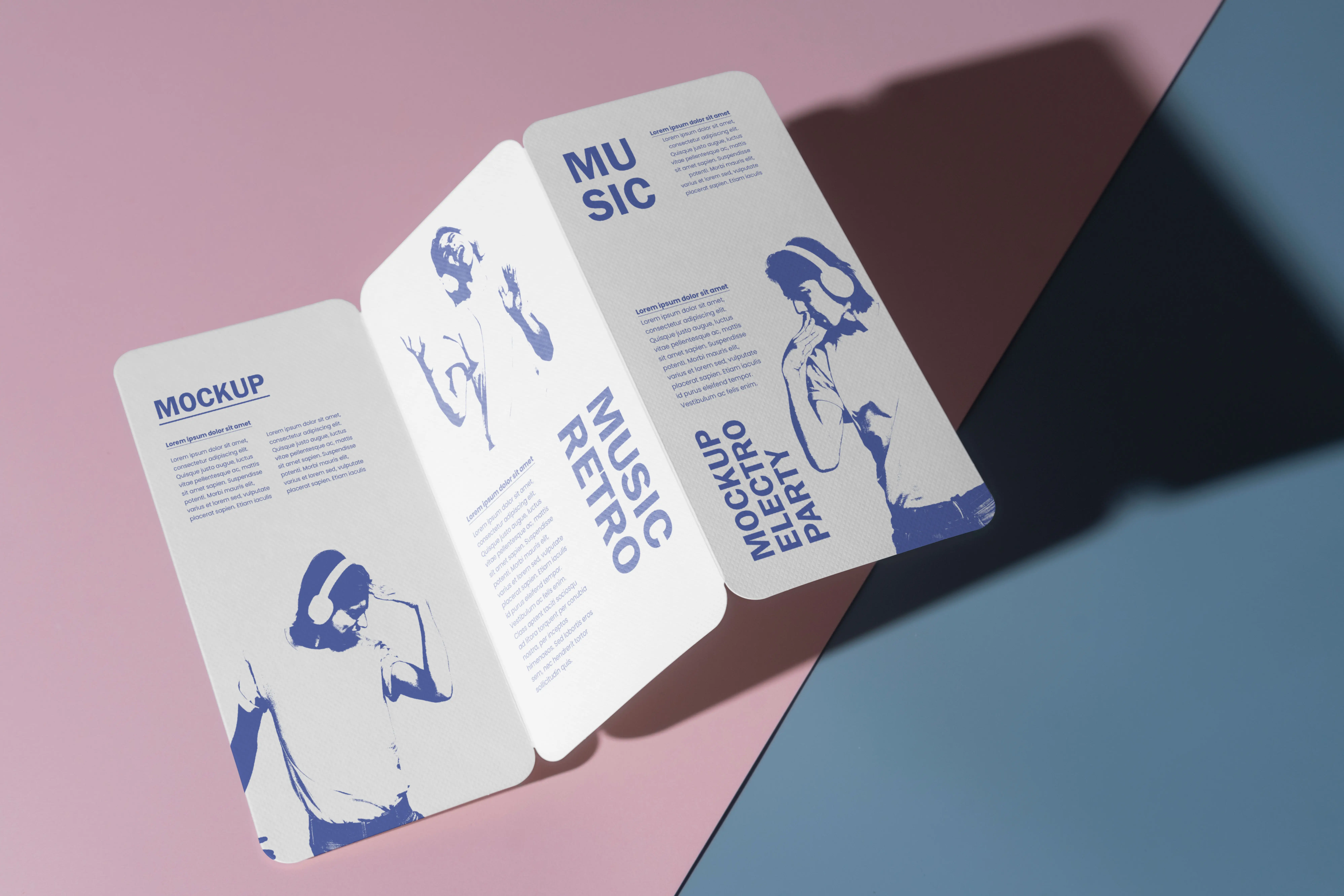 Brochure And Magazine Mock-Up Design With Shadows 6