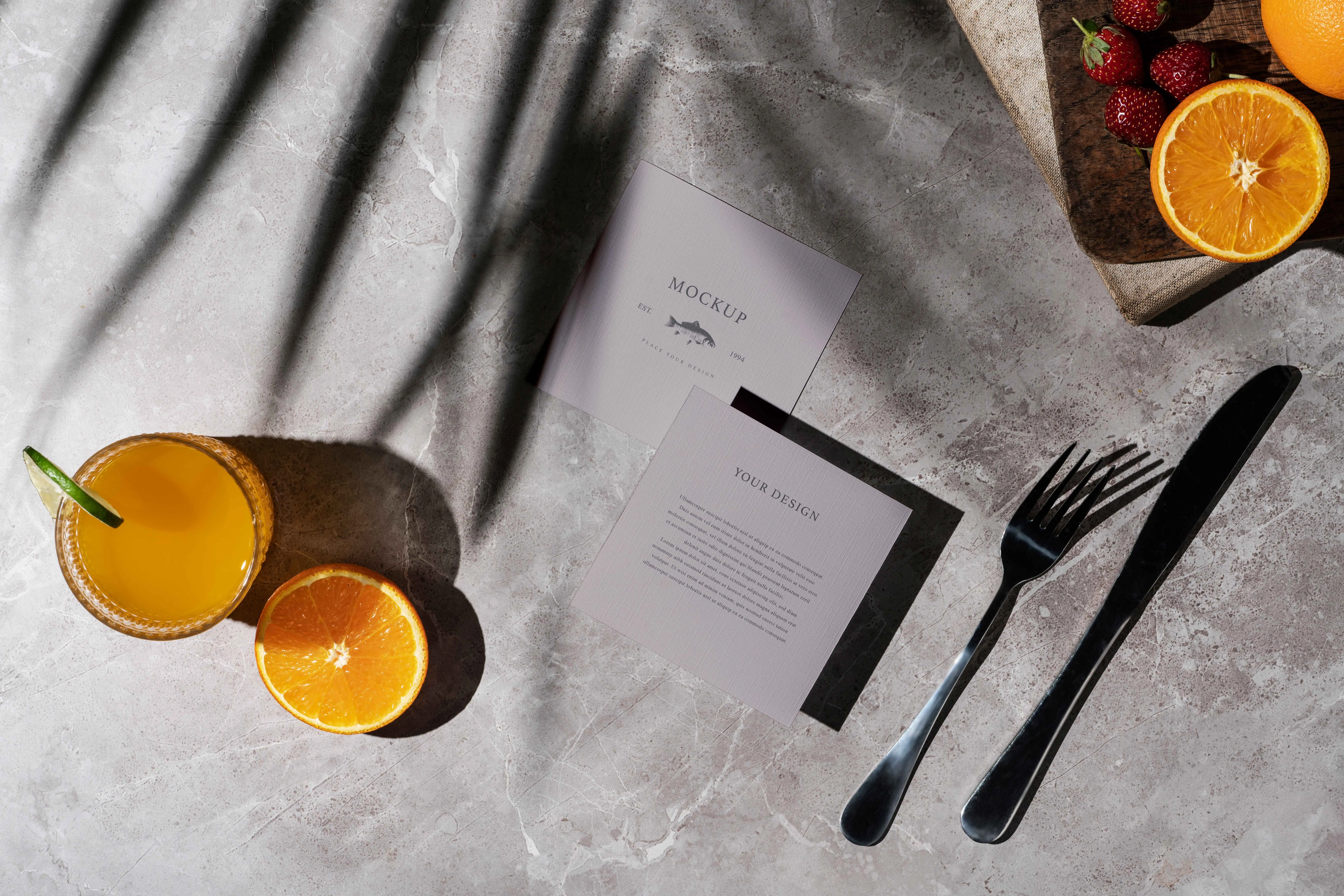 Brunch Menu Mock-Up Scene 1