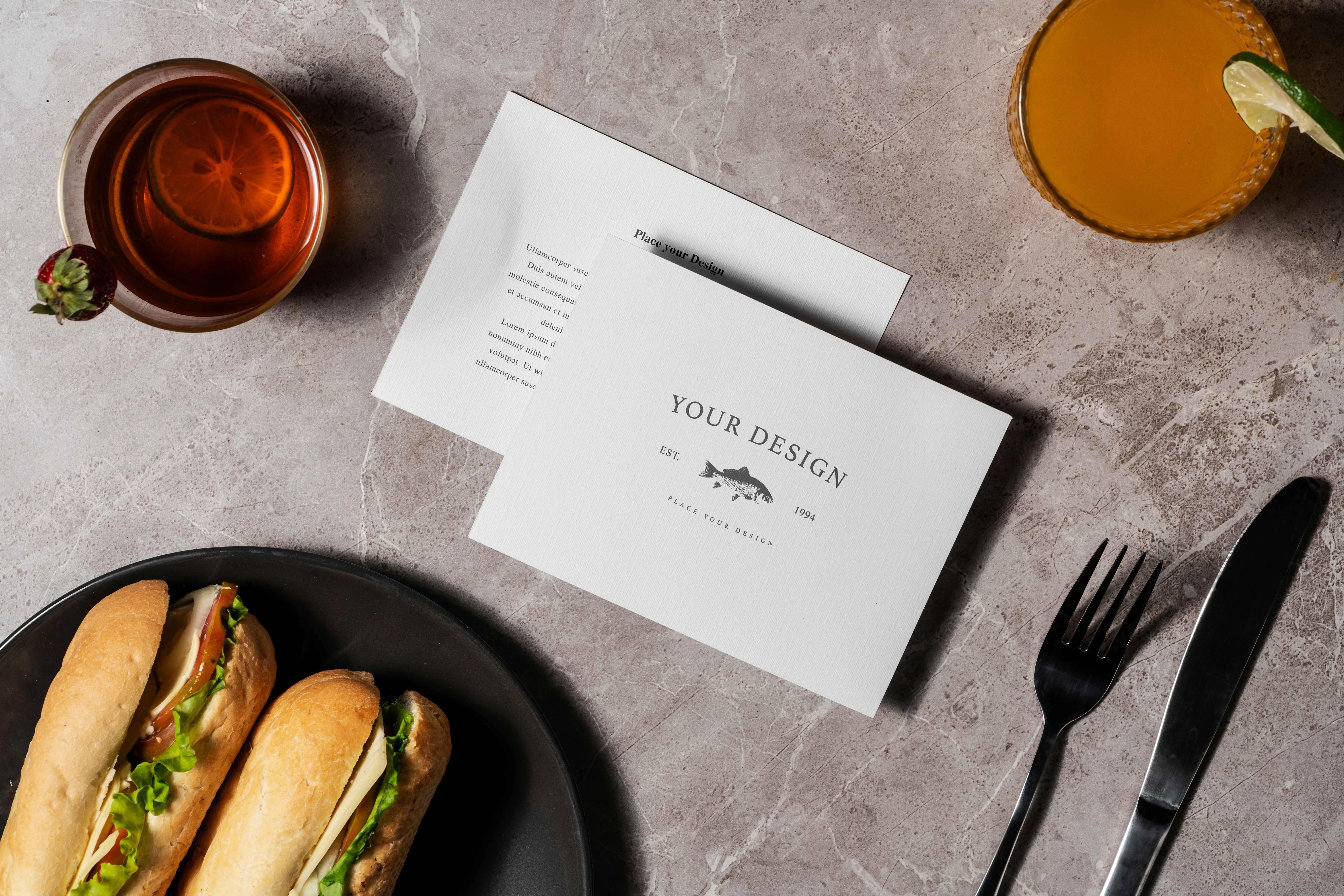 Brunch Menu Mock-Up With Scene 1