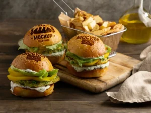 burger mockup