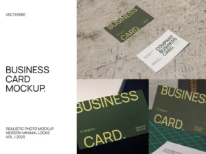 business card realistic mockup