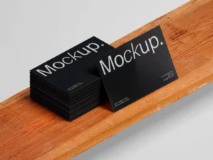 business card scene mockup