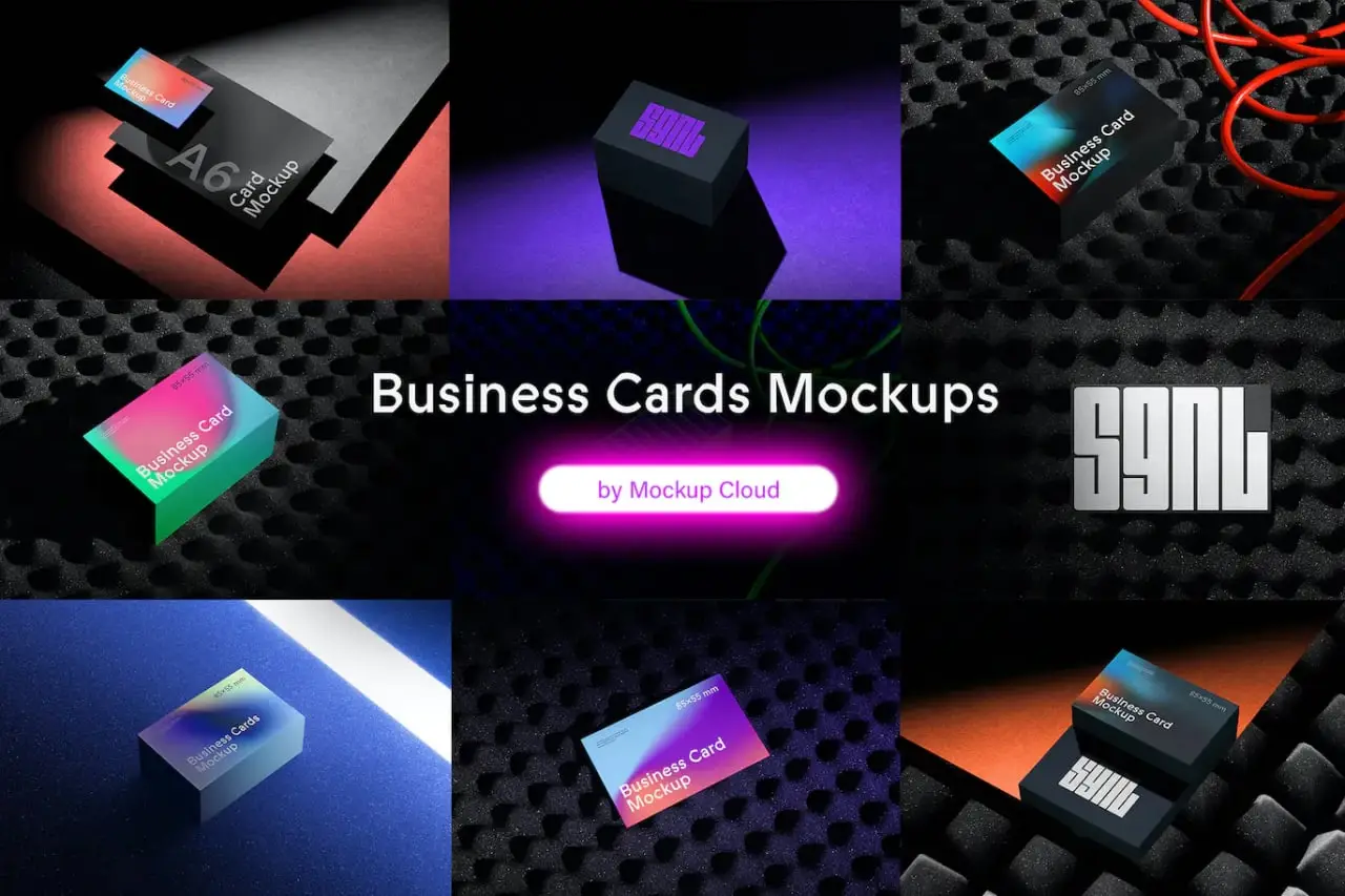 Business Cards Mockups Sgnl Series