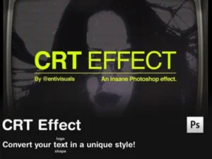 crt screen effect for photoshop