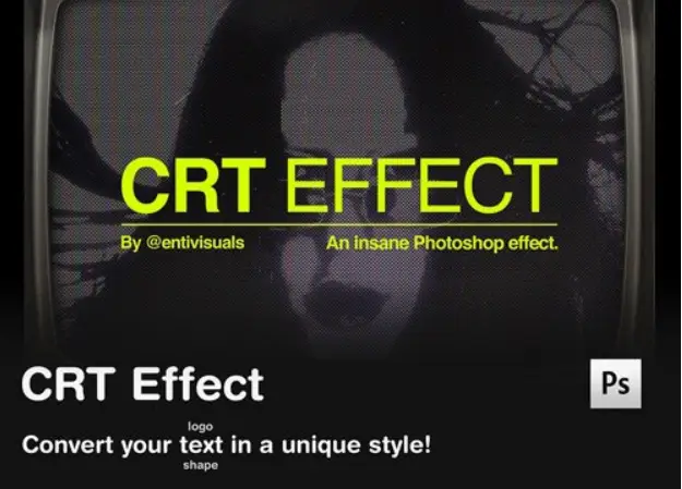 Crt Screen Effect For Photoshop