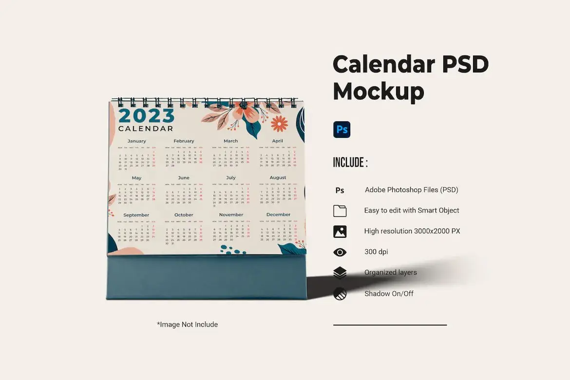 Calendar Psd Mockup