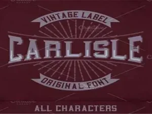 carlisle label typeface