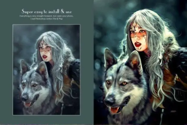 Cartoonic Oil Art – Photoshop Action