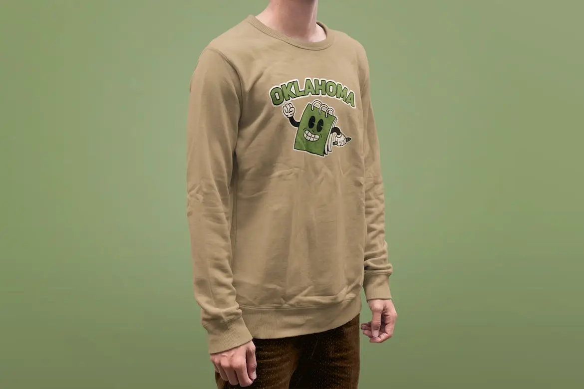 Casual Crewneck Apparel Mockup