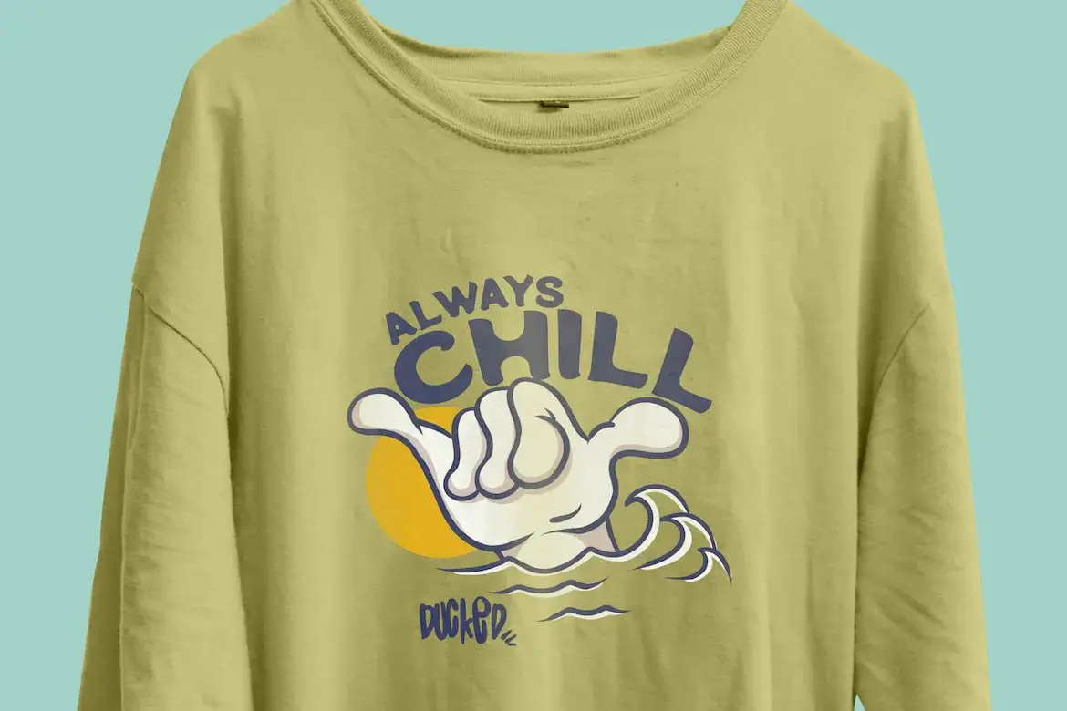 Casual Long Sleeve Sweatshirt Mockup