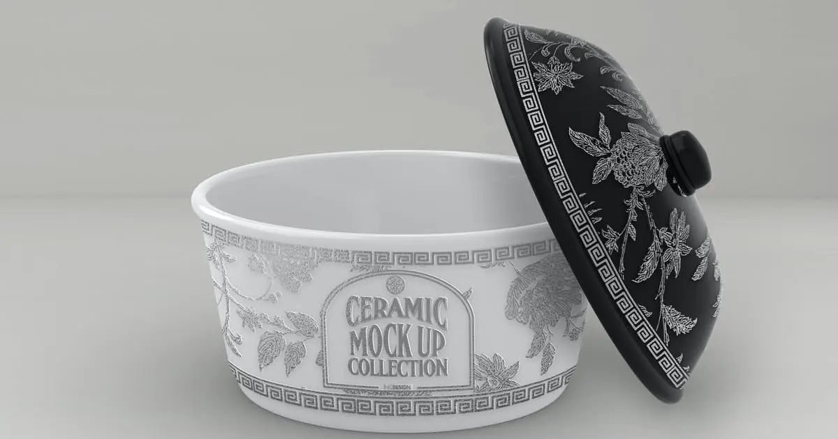 Ceramic Pot Packaging Mockup