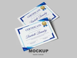 certificate mockup