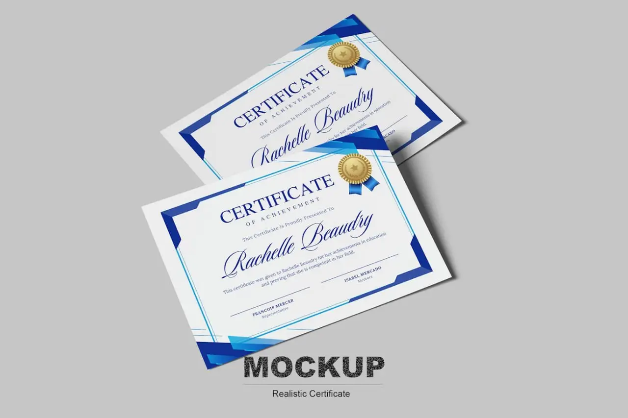 Certificate Mockup
