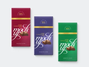 chocolate bar mockup