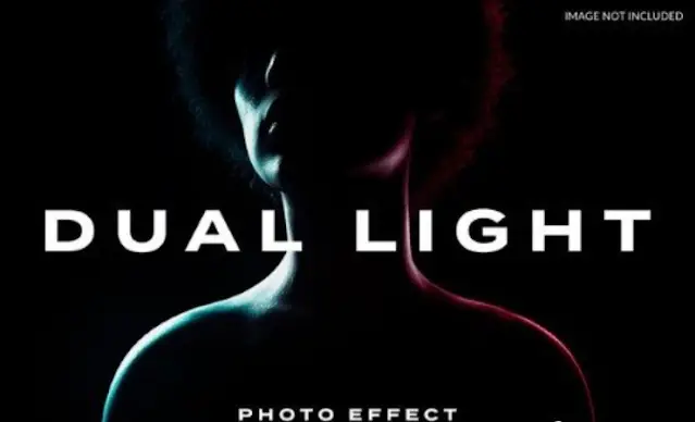 Cinematic Dual Light Photo Effect