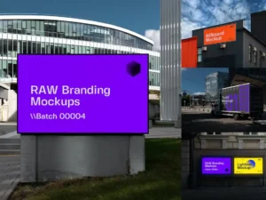 city branding billboard mockups raw series 1