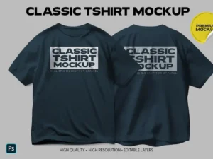 classic t shirt mockup