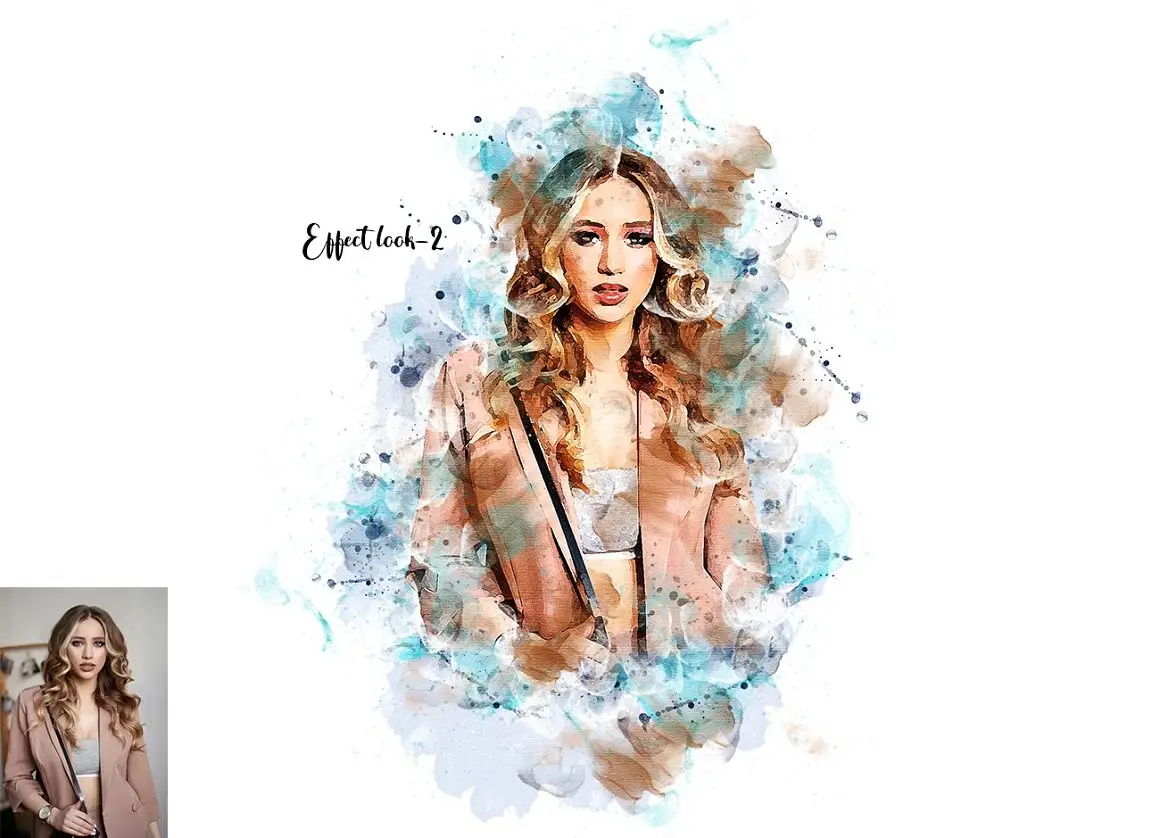 Classic Watercolor Art Ps Action 5 classic watercolor art ps action 3