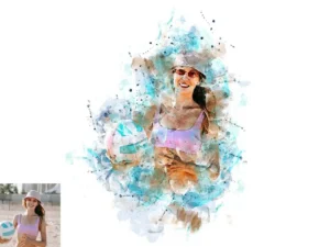 classic watercolor art ps action 6