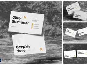 clean business card mockup