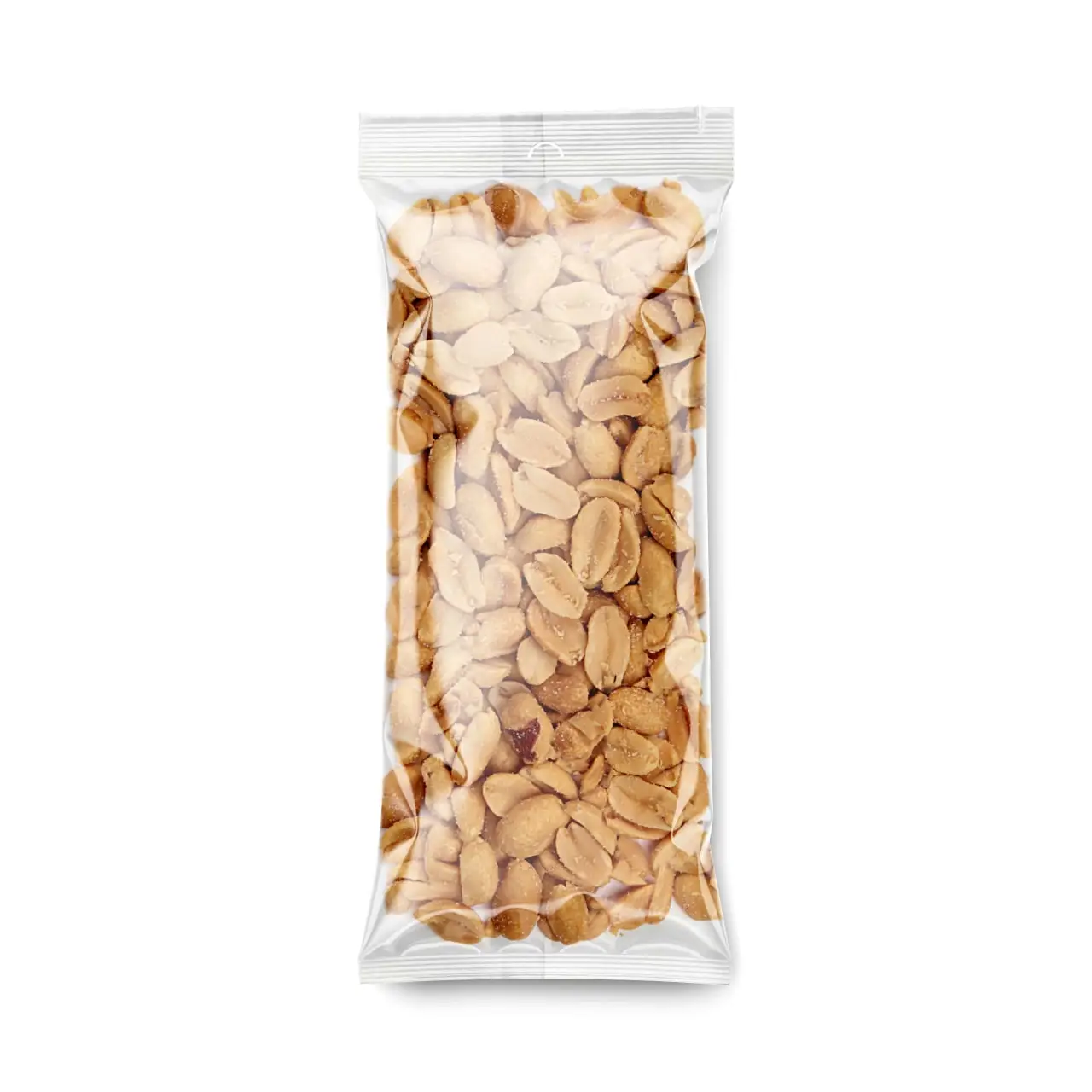 Clear Plastic Pack W Peanuts Mockup