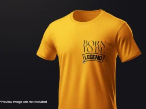 close up t shirt mockup