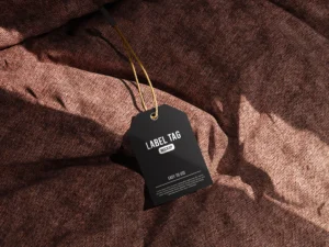 cloth tag mockup
