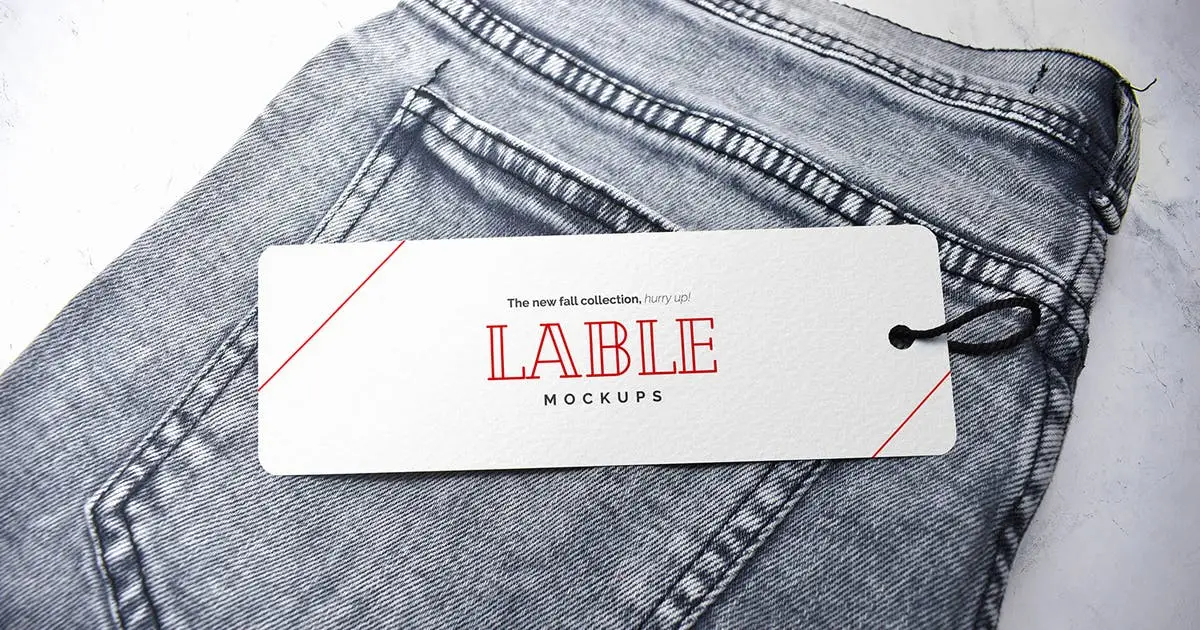 Clothing Label Tag Mockup