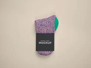 color socks design mockup 1