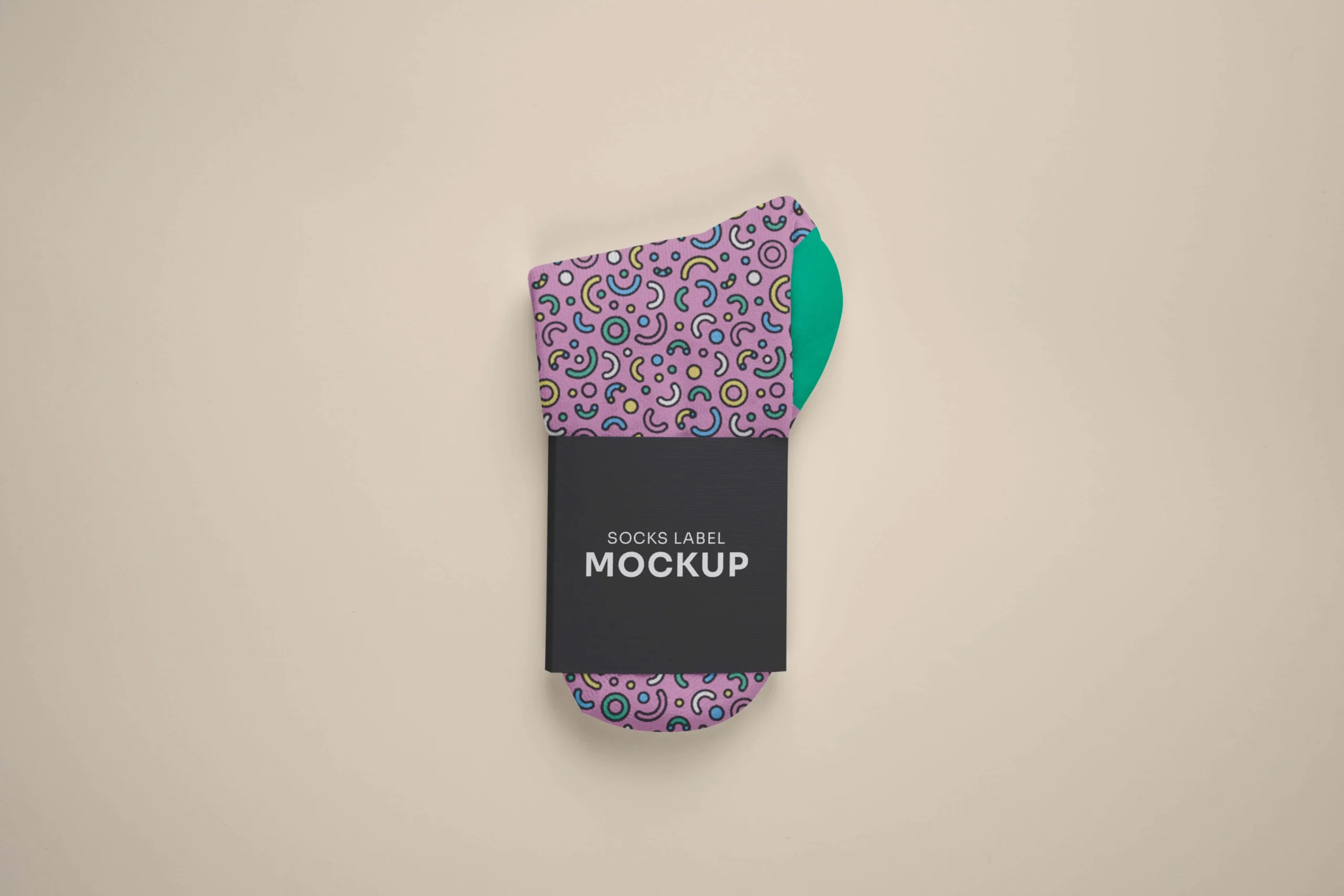Color Socks Design Mockup 1